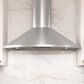 Zephyr Savona 30" Wall Mount Chimney Range Hood with LumiLight LED Lights in Stainless Steel, , large