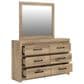 Ashley Brozmont 4 Piece King Platform Panel Bedroom Set in Natural Brown, , large