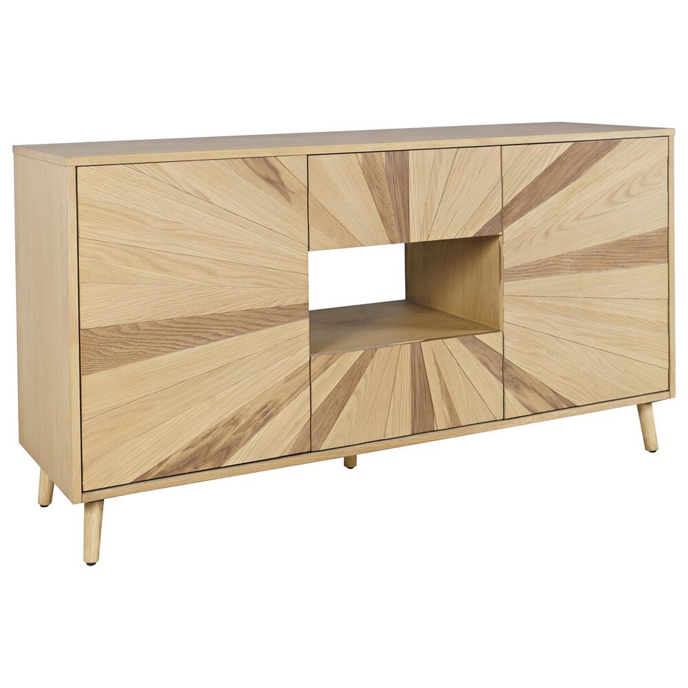 Waltham Reece 60" Console in Light Oak, , large