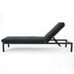 Hearth and Haven Navan Outdoor Foldable and Stackable Chaise Lounge in Dark Grey, , large