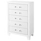Global Furniture USA Luccia 5-Drawer Chest in White, , large