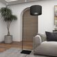 Maple and Jade Industrial Floor Lamp in Black, , large