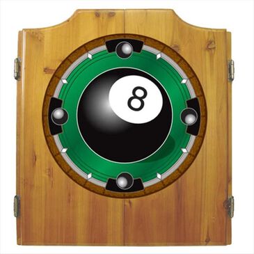 Timberlake 8-Ball Dart Cabinet Set in Light Wood, , large