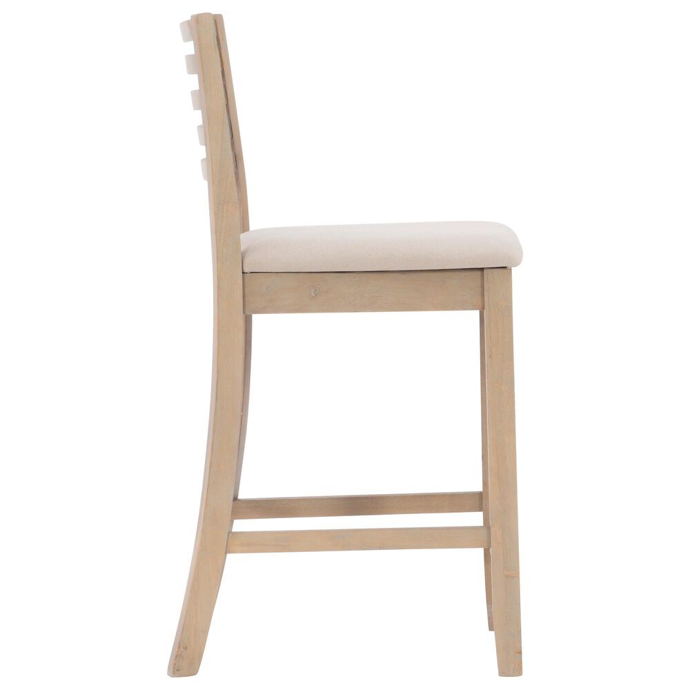 Linon Home Decor Torino Ladder Back Counter Stool in Grey Wash, , large