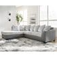Ashley Clairette Court 2-Piece Left Facing Sectional with Chaise in Alloy, , large