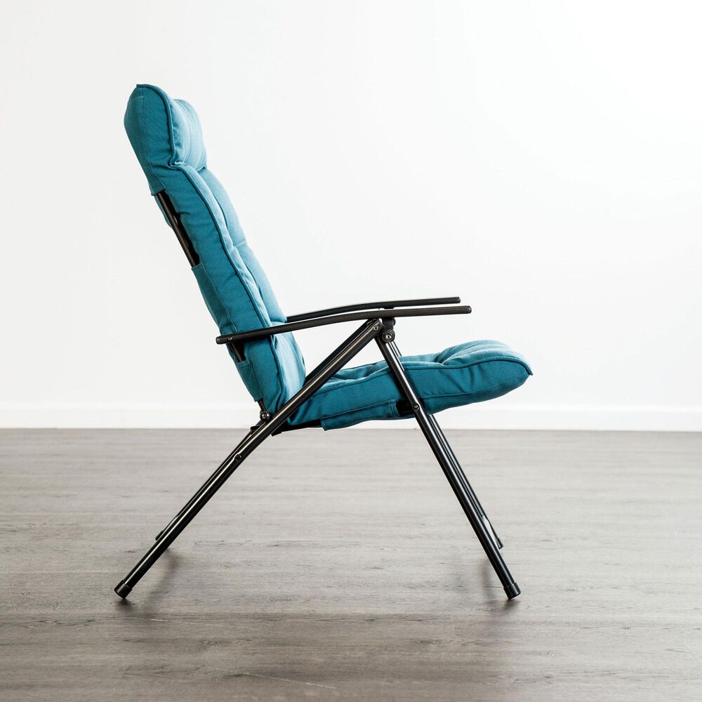 Furniture of America Bastia 3-Piece Patio Conversation Set in Teal, , large