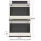 Fulgor Milano 30" Touch Control Double Wall Oven in White, , large
