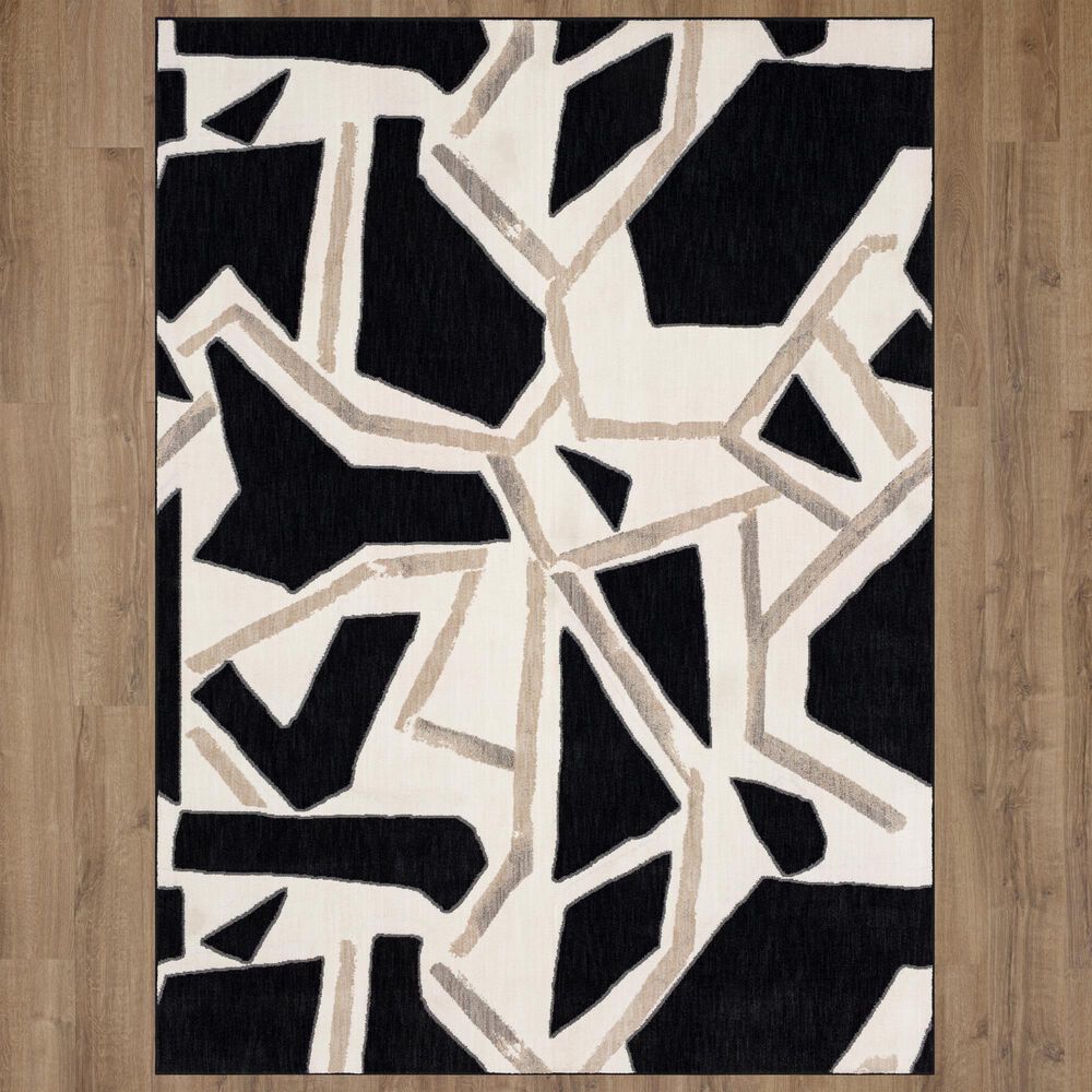 Stacy Garcia Home Zagoria 5&#39;3&quot; x 7&#39;10&quot; Soot Area Rug, , large