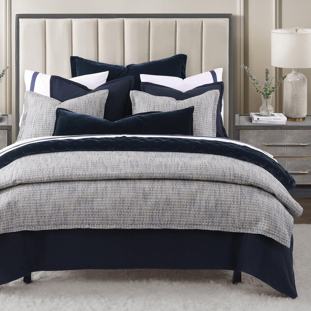 HiEnd Accents Tweed 3-Piece King Comforter Set in Blue, , large