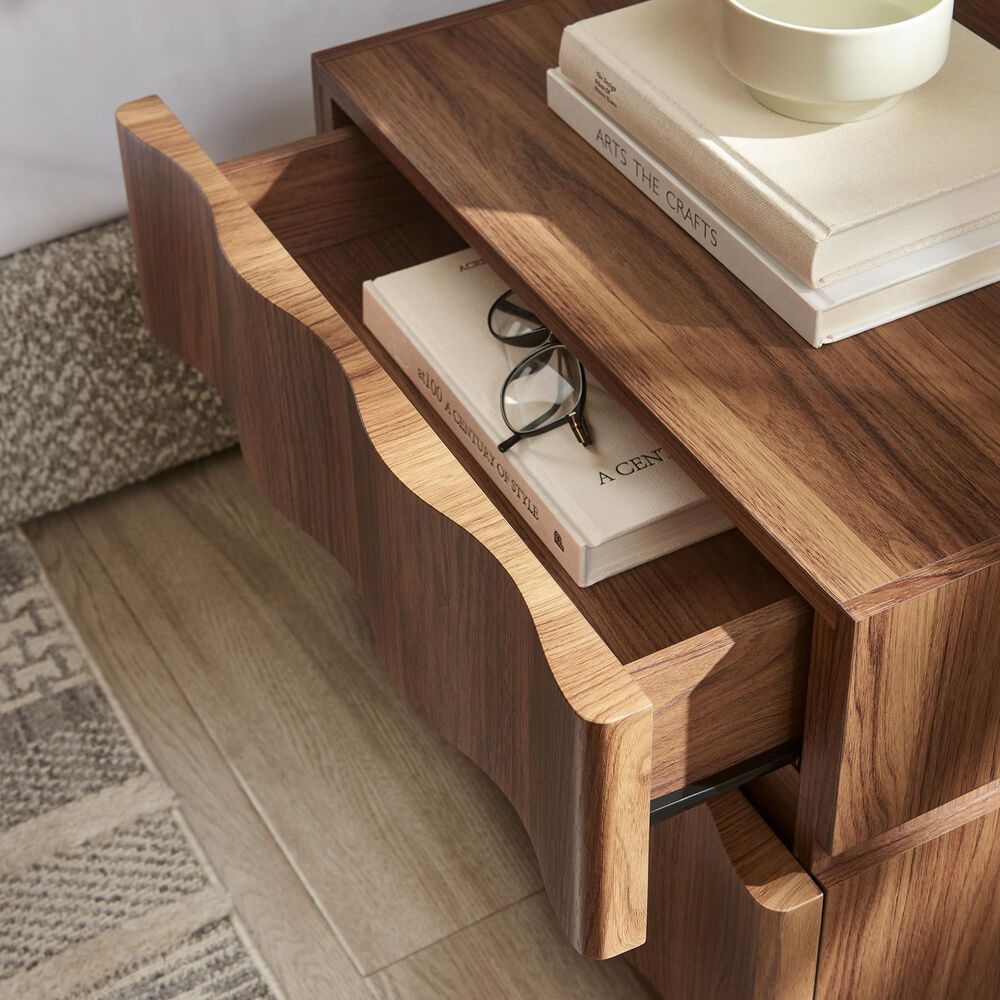 Modway Isola 2 Drawer Nightstand in Walnut, , large