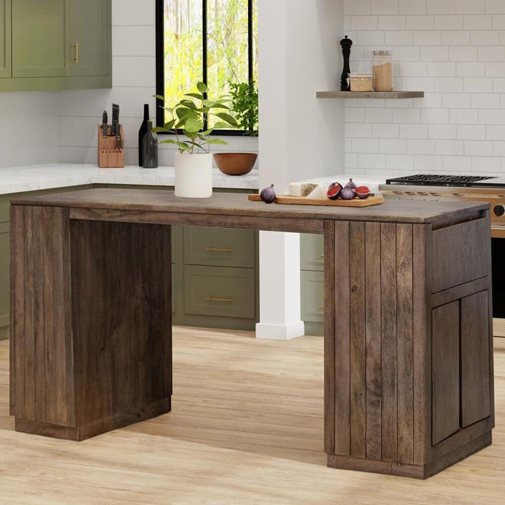 Fallridge Mezquite Kitchen Island in Reddish Brown, , large