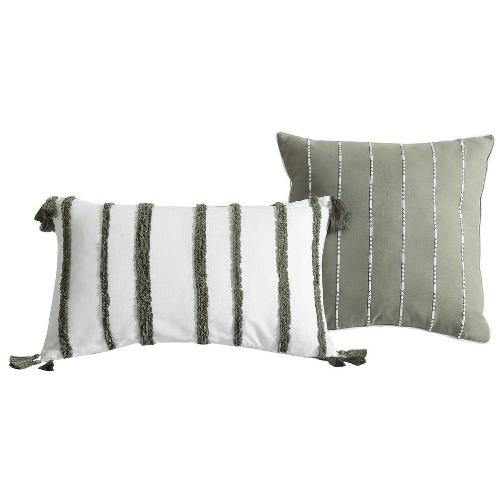Hallmart Collectibles Hattie 5-Piece Queen Comforter Set in Sage, , large