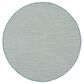 Nourison Courtyard Ivory and Aqua 8" Round Indoor/Outdoor Area Rug, , large