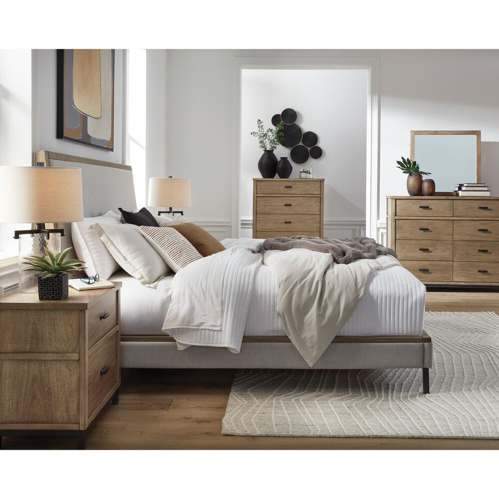 Ashley Tomtyn California King Upholstered Bed  in Light Brown, , large