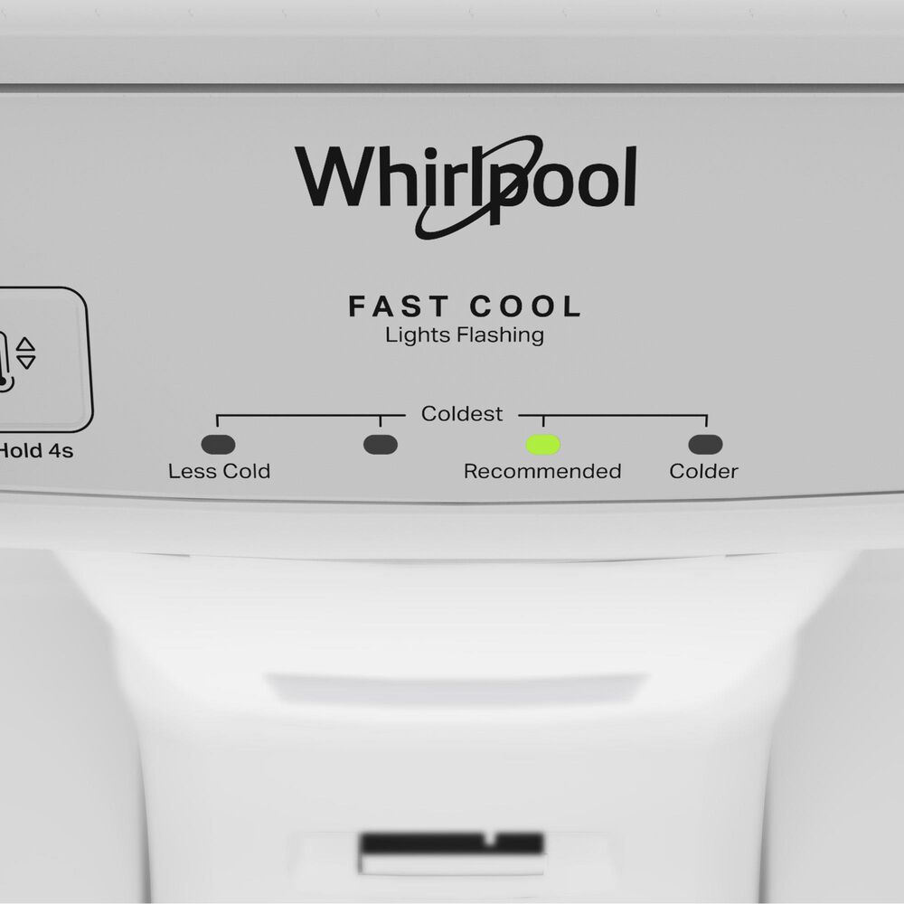 Whirlpool 21.3 Cu. Ft. Top Freezer Refrigerator with Total Coverage Cooling in Black, , large