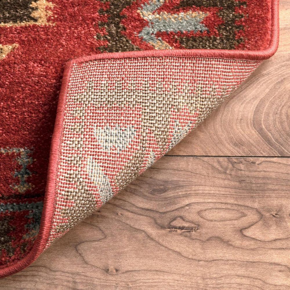 nuLOOM Ziegler KKZG17A 7'10" x 11' Red Area Rug, , large
