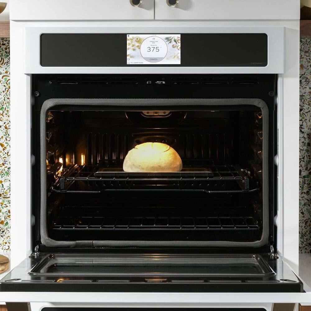 Cafe 30" Smart Double Electric Wall Oven with Convection in Matte White, , large