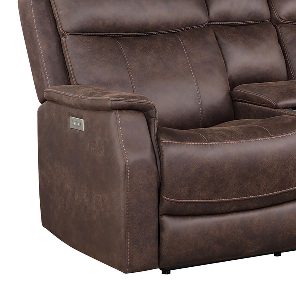 Steve Silver Valencia Power Recliner Console in Walnut, , large
