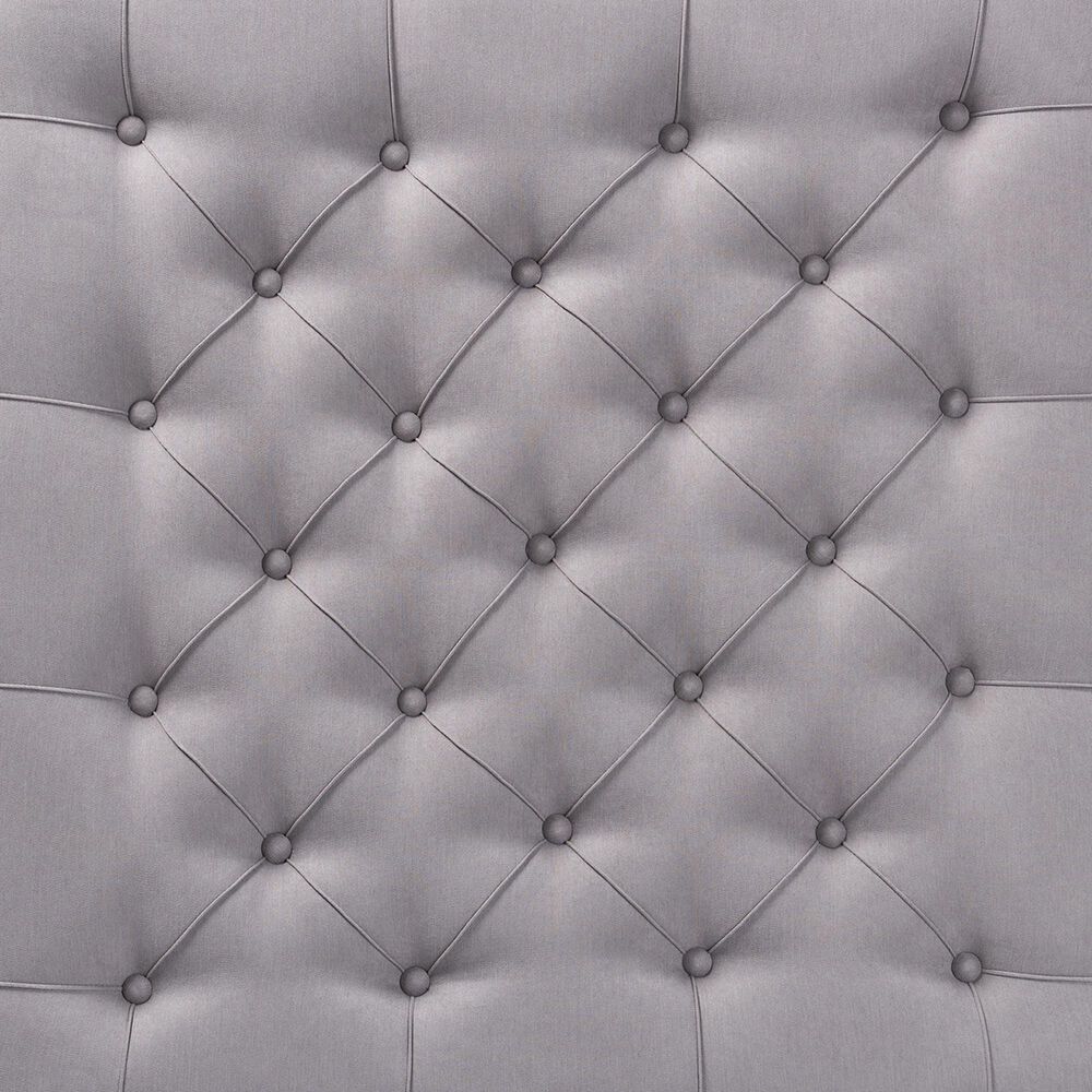 Baxton Studio Kelly Cocktail Ottoman in Grey, , large