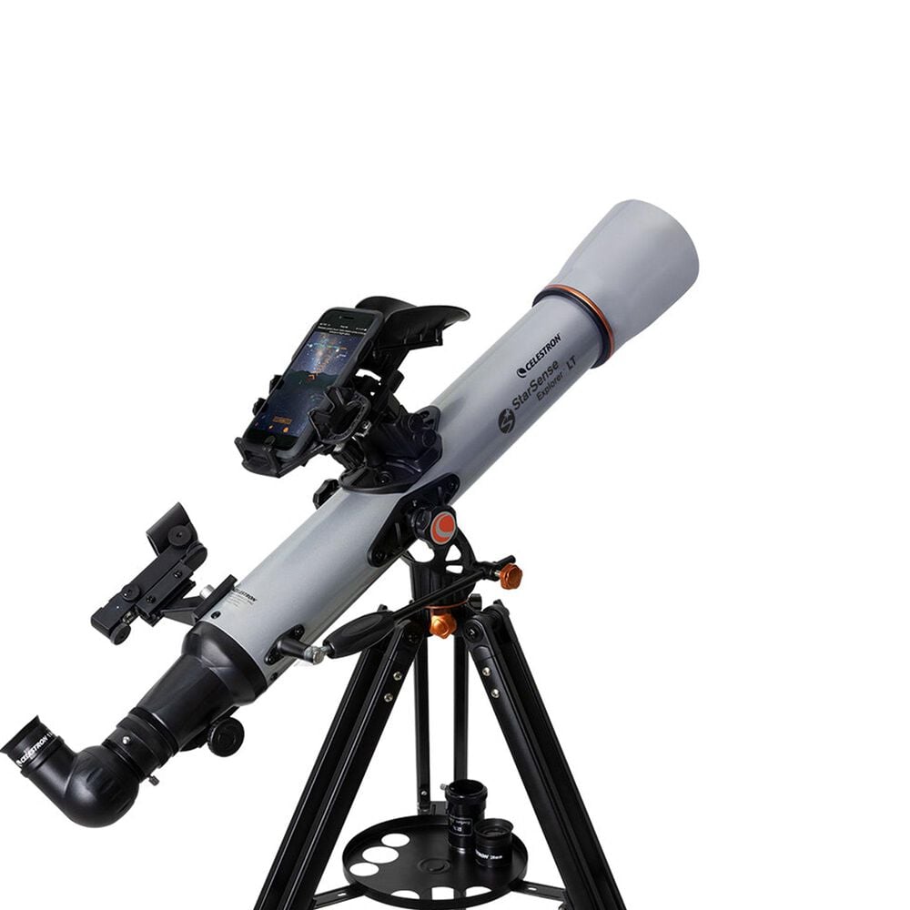 Celestron Starsense Explorer LT 80AZ Smartphone App-Enabled Refractor Telescope in Silver, , large