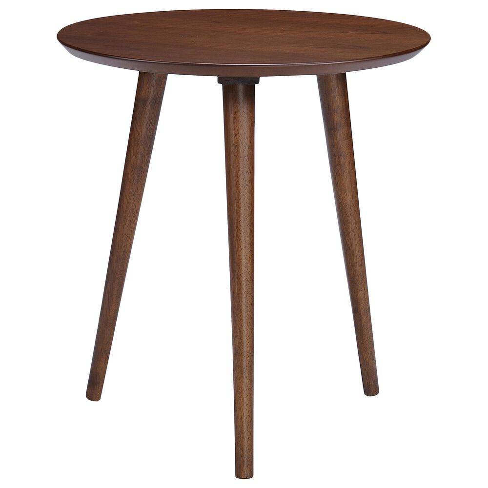 Noble House Evie End Table in Natural Walnut, , large