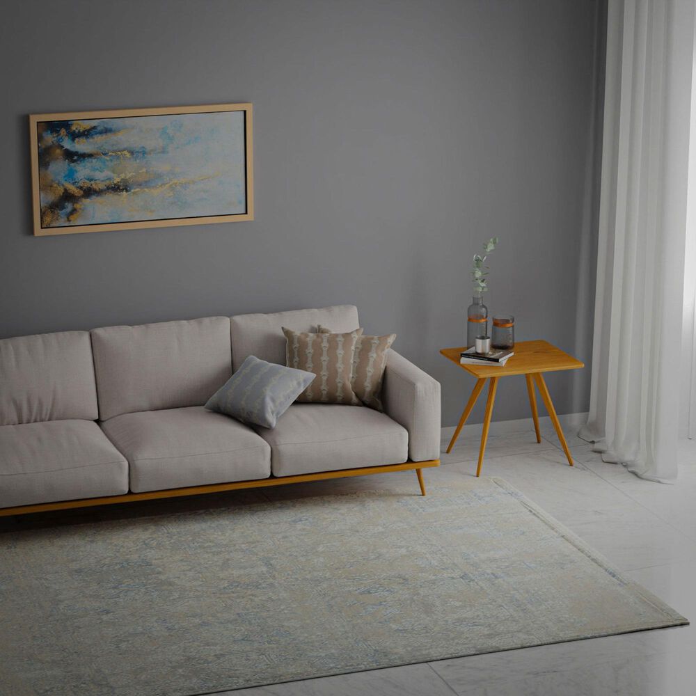 RIZZY Couture Gray and Taupe 2'6" x 8' Runner, , large