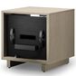 BDI Kava 20" 1-Drawer Nightstand in Washed Oak with Outlets and USB Ports, , large