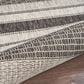 L&R Resources Sun Shower 8" x 10" Gray and Black Indoor/Outdoor Area Rug, , large