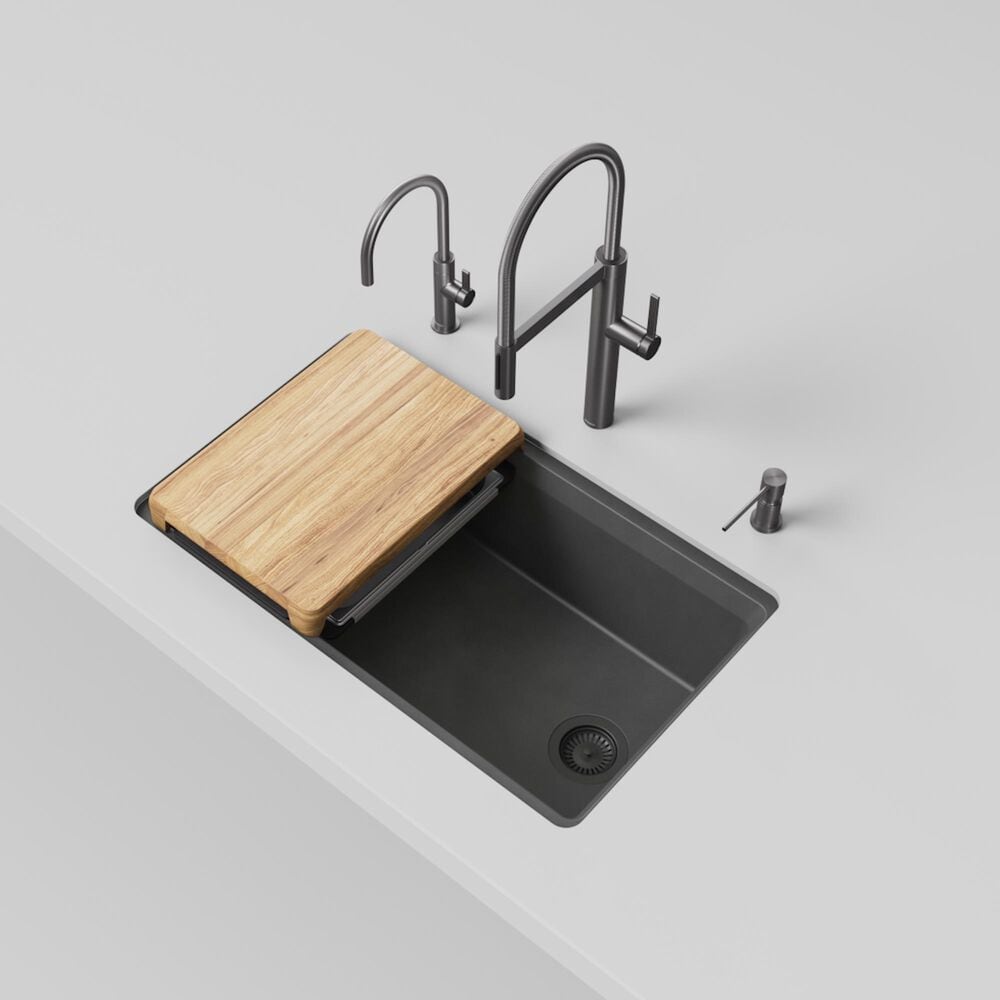Blanco Inteos 33&quot; Undermount Single Bowl Kitchen Sink in Anthracite, , large