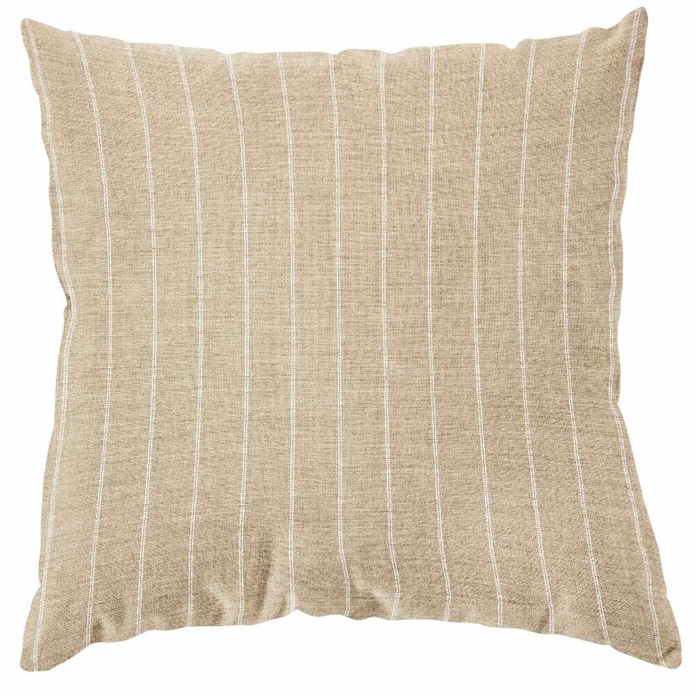 Tropitone 16" Square Throw Pillow in Ticking Dove, , large