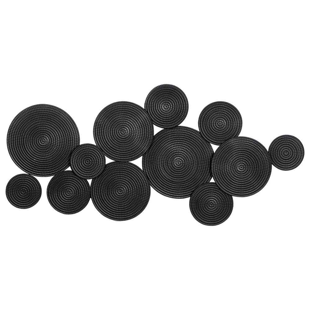 CosmoLiving by Cosmopolitan 23" x 48" Contemporary Abstract Wall Decor in Black, , large