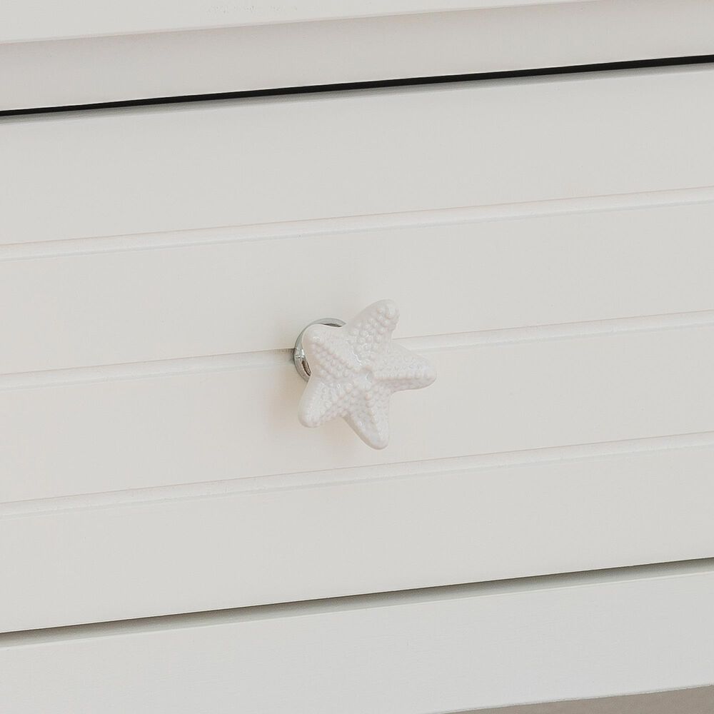 Linon Home Decor Seaboard End Table in White, , large