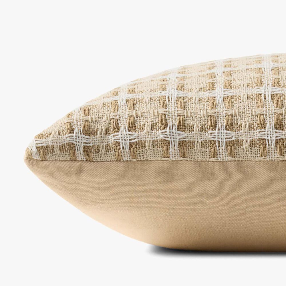 Loloi 20&quot; Square Throw Pillow in Natural, Beige and Multicolor, , large