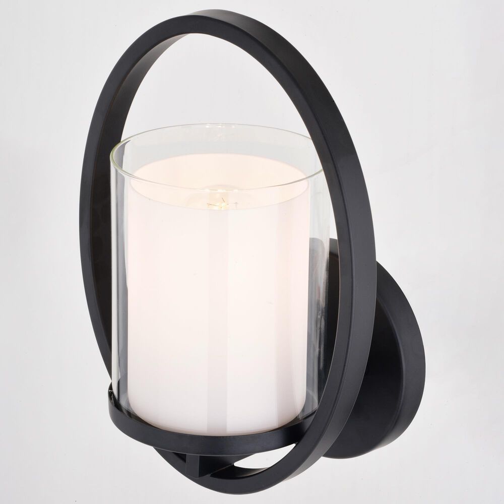 Vaxcel Princeton 1-Light Wall Sconce in Black, , large