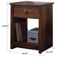 Sauder River Ranch 1-Drawer Nightstand in Grand Walnut, , large