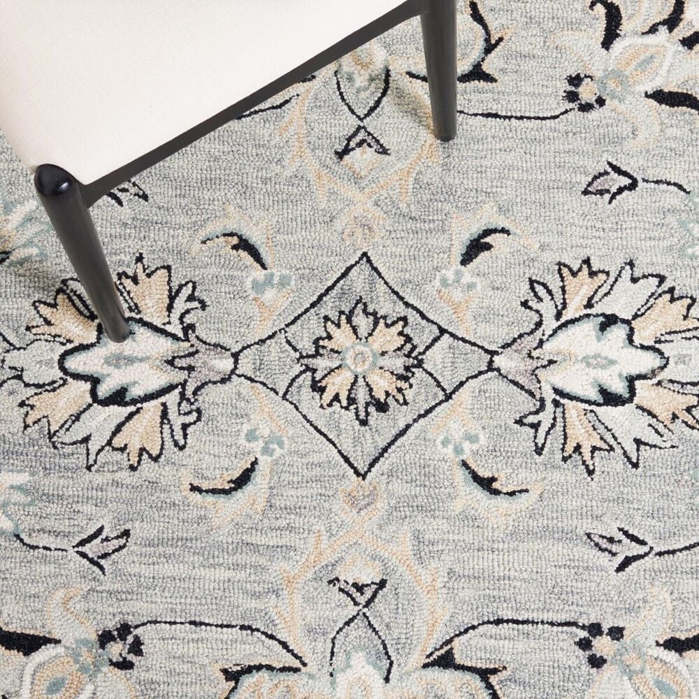 Safavieh Micro-Loop MLP384F 5&#39; x 8&#39; Gray and Ivory Area Rug, , large