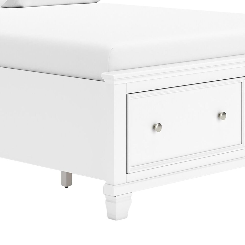 Ashley Fortman Queen Storage Bed in White