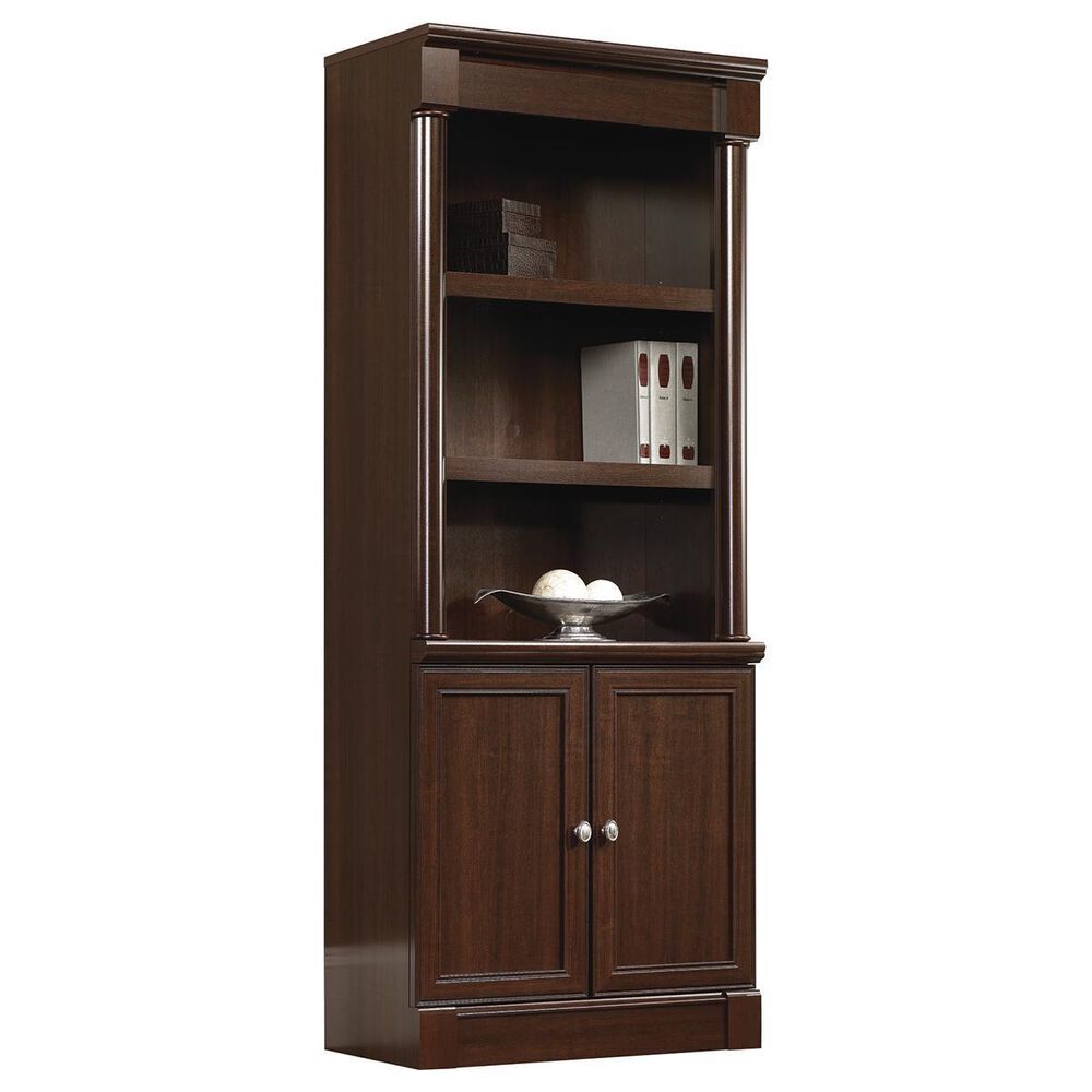 Sauder Palladia Library with Doors in Select Cherry, , large