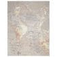 Nourison Silk Shadows SHA20 9"9" x 13"9" Silver Area Rug, , large