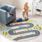 Safavieh Kids Playhouse 3"3" Round Beige and Green Rug, , large