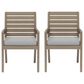 Homestyles Sustain Patio Dining Chair with Gray Cushion in Stain Brown (Set of 2), , large