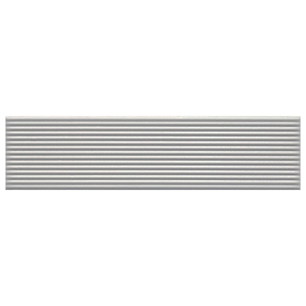 Emser Euphoria Silver Linear 3" x 12" Ceramic Tile, , large