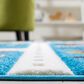 Safavieh Carousel 8" x 10" Blue and Beige Kid Rug, , large