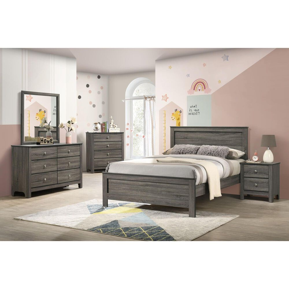 Mayberry Hill Sami 2 Drawer Nightstand in Gray, , large