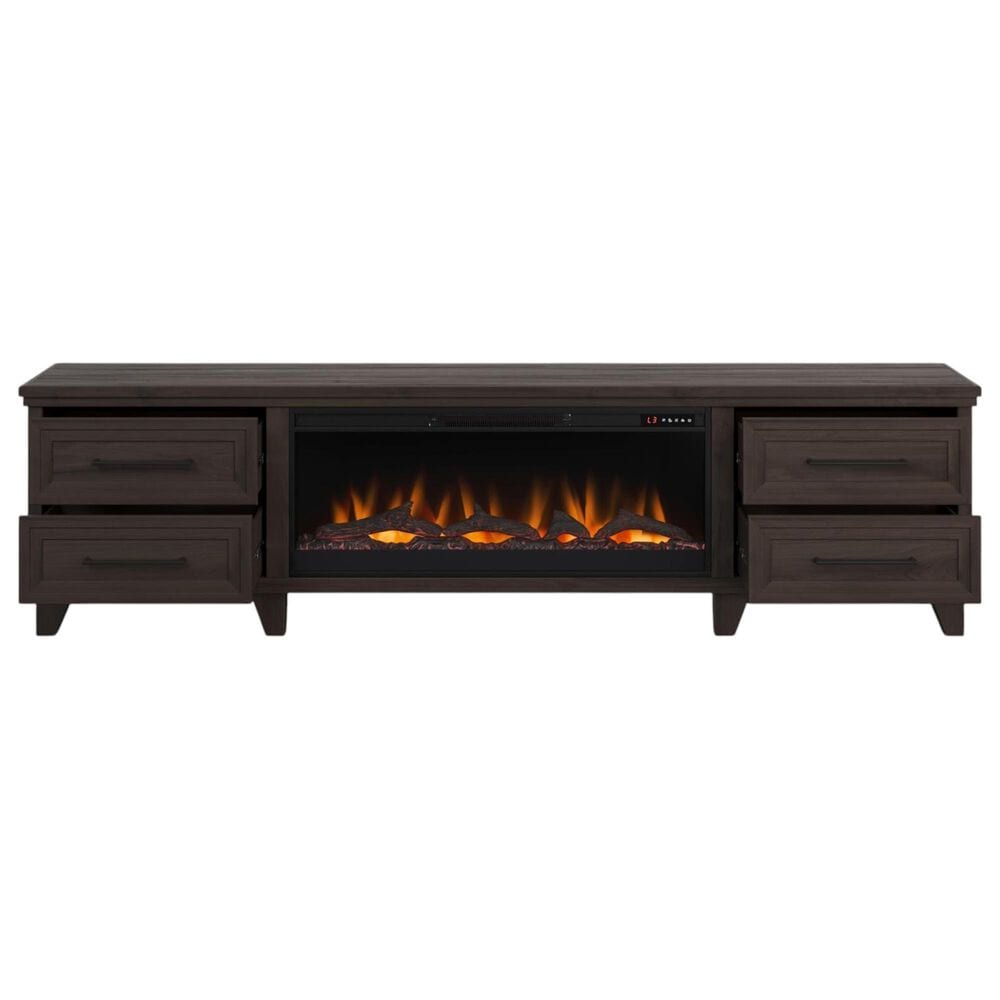 Legends Home Sonoma 95" Fireplace Console in Java, , large