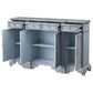 Shell Island Furniture 68" 4-Drawer 4-Door Media Credenza in Bethany Aged Blue, , large