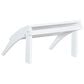 Linon Home Decor Adirondack Patio Ottoman in White, , large
