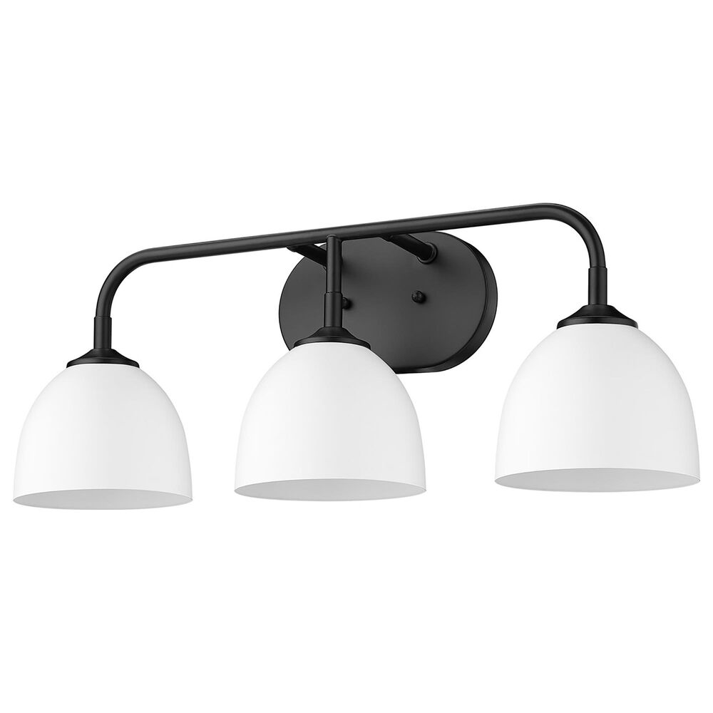 Golden Lighting Zoey 3-Light Bath Vanity in Matte Black, , large