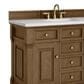 James Martin Vanities Brookfield 48" Single Bathroom Vanity in Honey Oak with 3 cm Arctic Fall Solid Surface Top and Rectangular Sink, , large