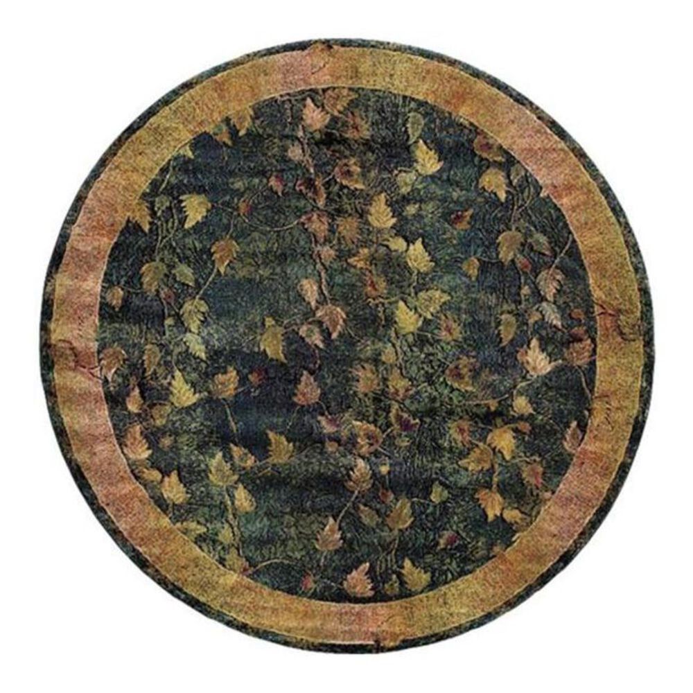 Oriental Weavers Kharma 349B 6' Round Aqua Area Rug, , large